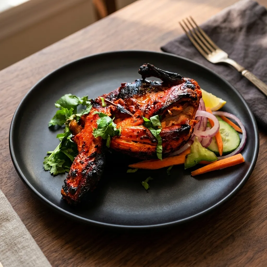 Clay-oven tandoori chicken at Indian Curry House-Banff on Banff Avenue